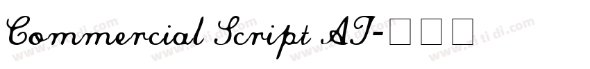 Commercial Script AT字体转换